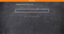 Desktop Screenshot of heimtierbedarf-zwiesel.de